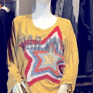 Magnolia Pearl original! One size fits all! Fabulous and fun top!